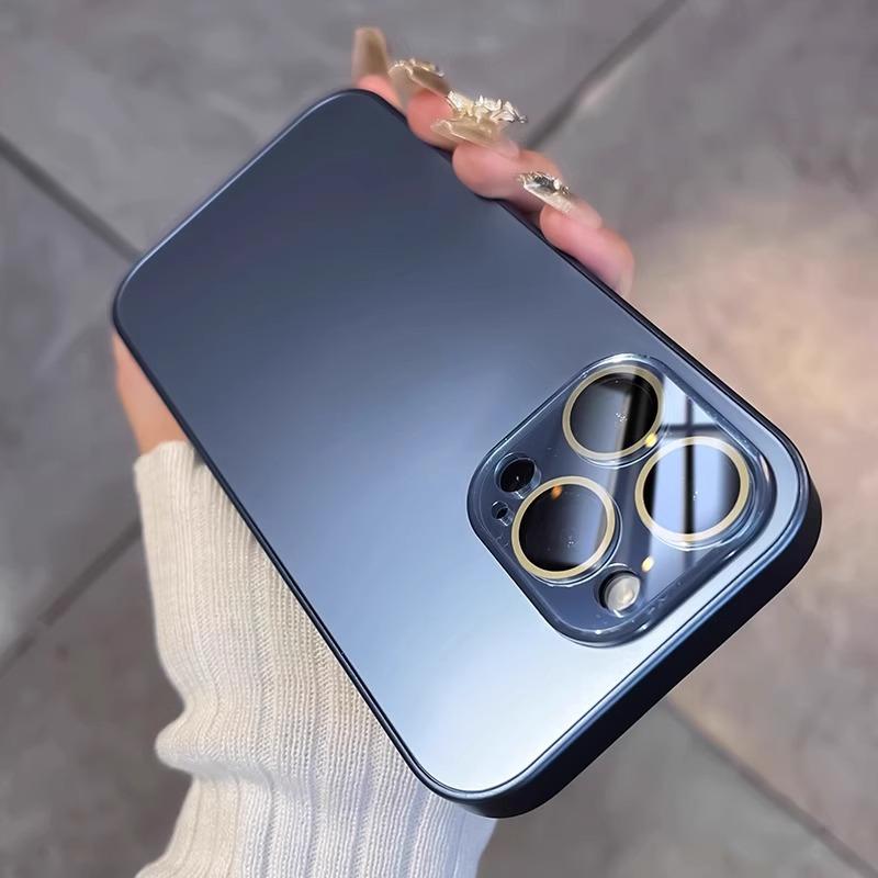 Applicable To IPhone16promax Mobile Phone Case New AG Matte Apple 14 Comes with Lens Film Anti Fall Protection Case