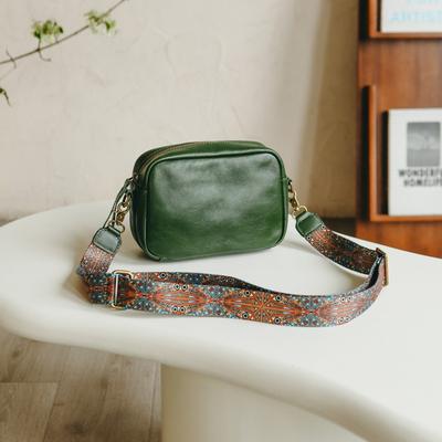 Genuine Leather Women Crossbody Bag Retro Pillow Bag Solid Color Soft Cowhide Versatile Shoulder Bag