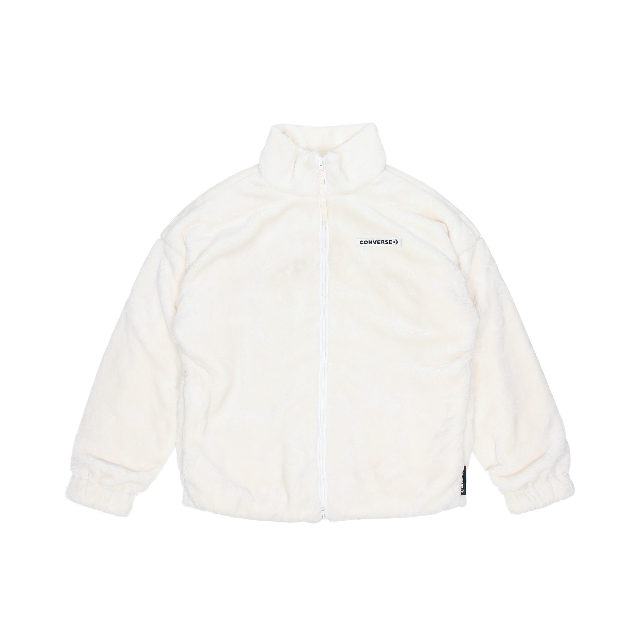 Converse Loose Stand Collar Stay Warm logo Jacket Asia Sizing White Men s 10023526-A02 M