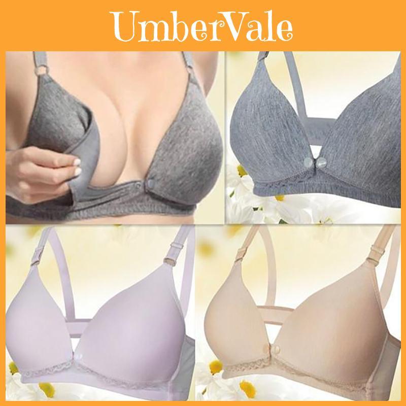 Comfortable Cotton Maternity Nursing Bra Wireless Design For Postpartum Use