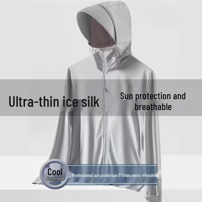 2026 Men's & Women's Lightweight Ice Silk UV Protection Summer Jacket for Fishing