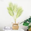 Large Artificial Palm Tree 80-125cm Fake Monstera Plant Tropical Fern Leaves for Home Garden Decor Plastic Outdoor Plants