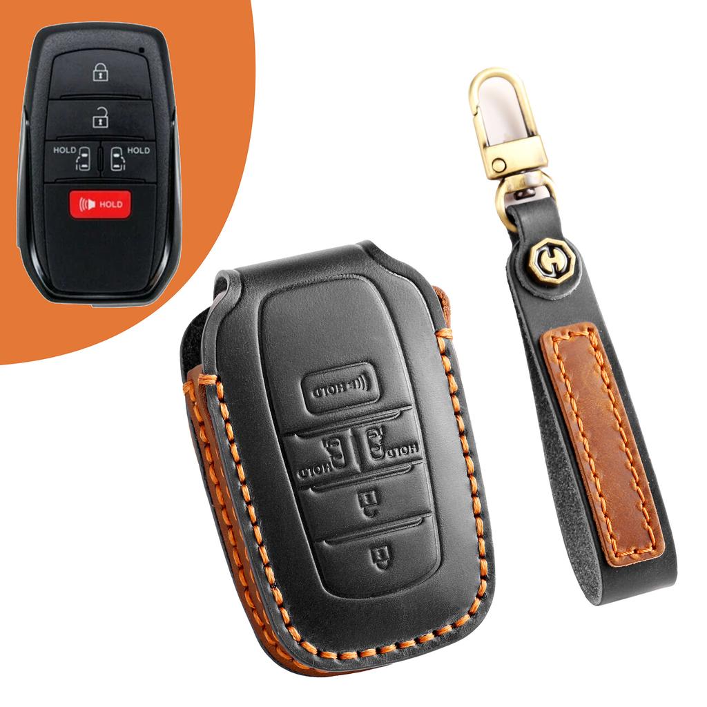 Suitable for Toyota Senna Key Cover Leather Transit Saina Shell Wilfa Bag Elfa Keychain