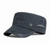 Quick Dry Military Cap for Men Women Summer Mesh Breathable Flat Top Hat Sun Protection Outdoor Sports Casual Cadet Cap Thin Peaked Hat