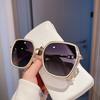 Новые модные солнцезащитные очки женские винтажные блестящие солнцезащитные очки с очень большой оправой для женщин трендовые очки защитные для улицы Uv400