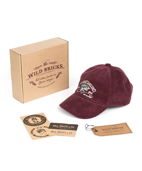 Waildeubeuligseu Corduroy Angler Cap (Burgundy)