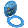 VidaXL Toilet Seat with Lid MDF Seabed Design