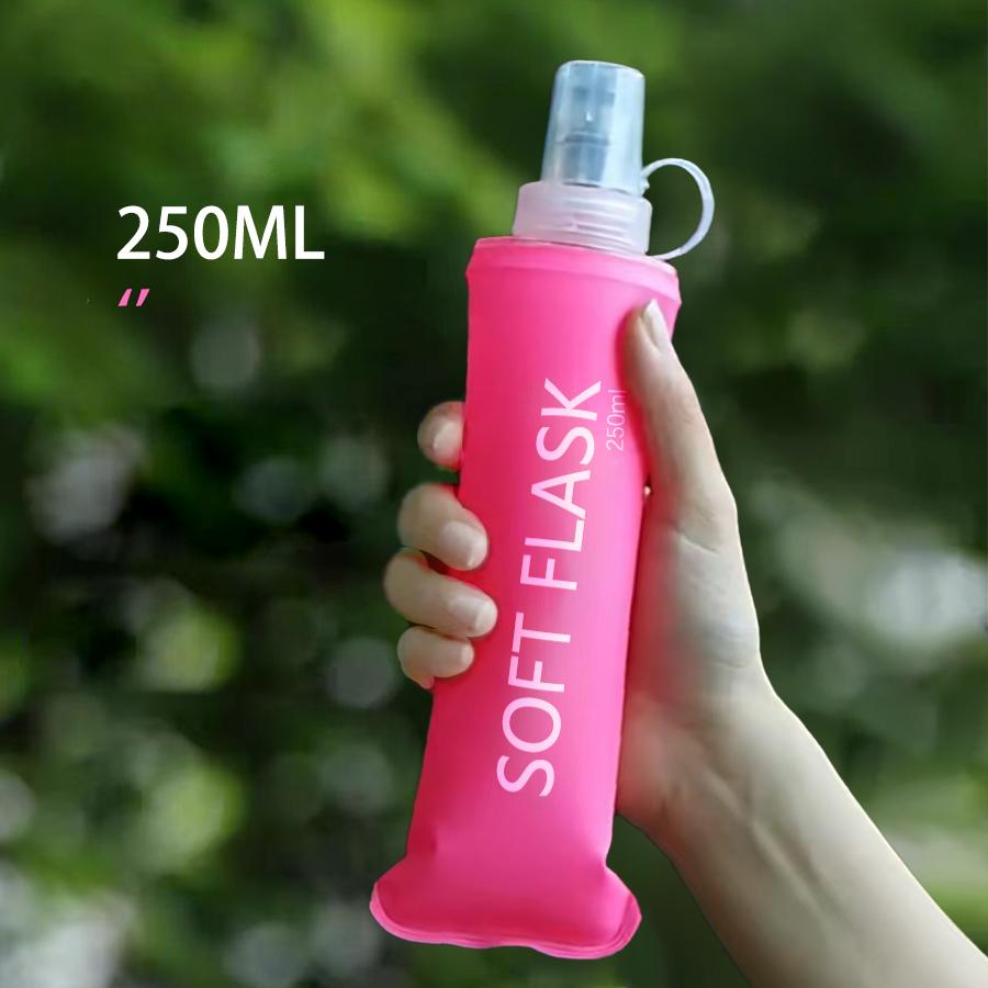 

Folding Soft Flask, Collapsible Sports Water Bottle, Lightweight Leak-Proof For Running, Hiking,Cycling & Outdoor Sports, Easy t