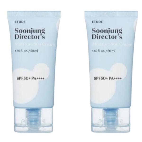 [ETUDE] Soonjung Director’s Moisture Sunscreen 50ml 1+1 Special Set (NEW) – Hydrating & Soothing UV Protection