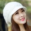 Knitted Hat, Knitted Hat, Velvet Hat, Hat with Brim, Warm Hat, Ear Protection Hat