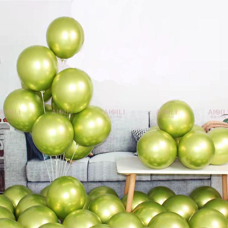 10" Metal Latex Balloon for Birthday & Wedding Decorations, 1.8g, Single Piece Delivery