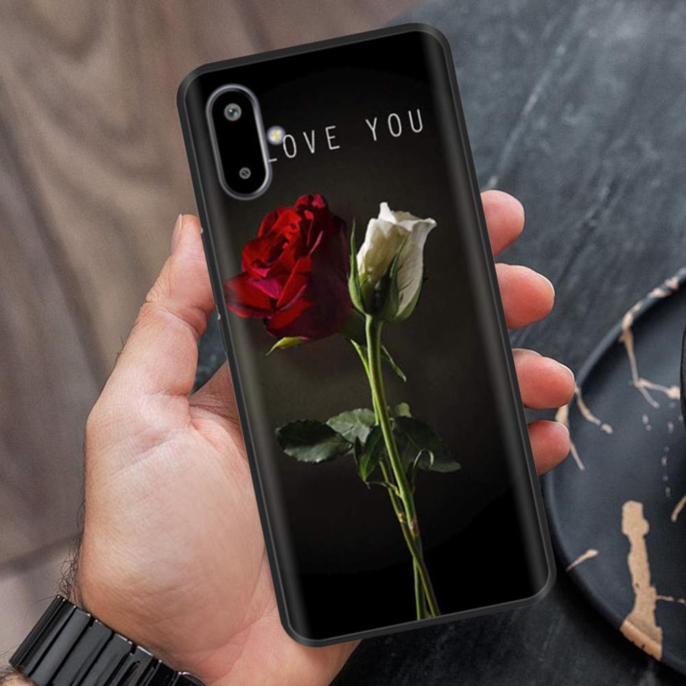 Case For Samsung Galaxy M06 Case 6.74" Cute Flower Cover Soft Silicon Matte Protective Fundas For Samsung F06 Bags Cartoon Shell