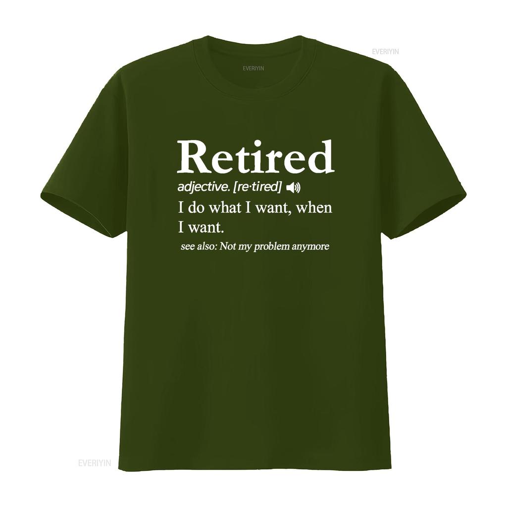 Retired Definition T Shirt Funny Retirement Gag vintage Washed Casual fashion Top For Everyday Wear streetwear Stylish Unisex