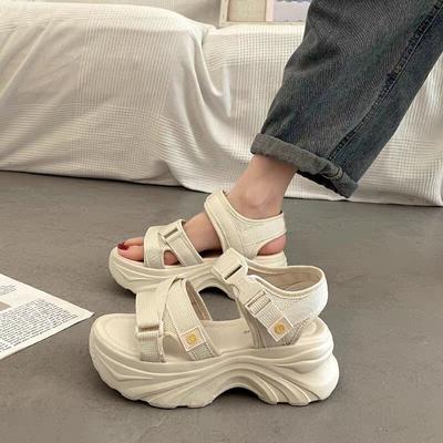 Womens Sandals Casual Sports Sandals Designer Platform Sandals for Women Summer Breathable Canvas Sandal Sandalias Mujer