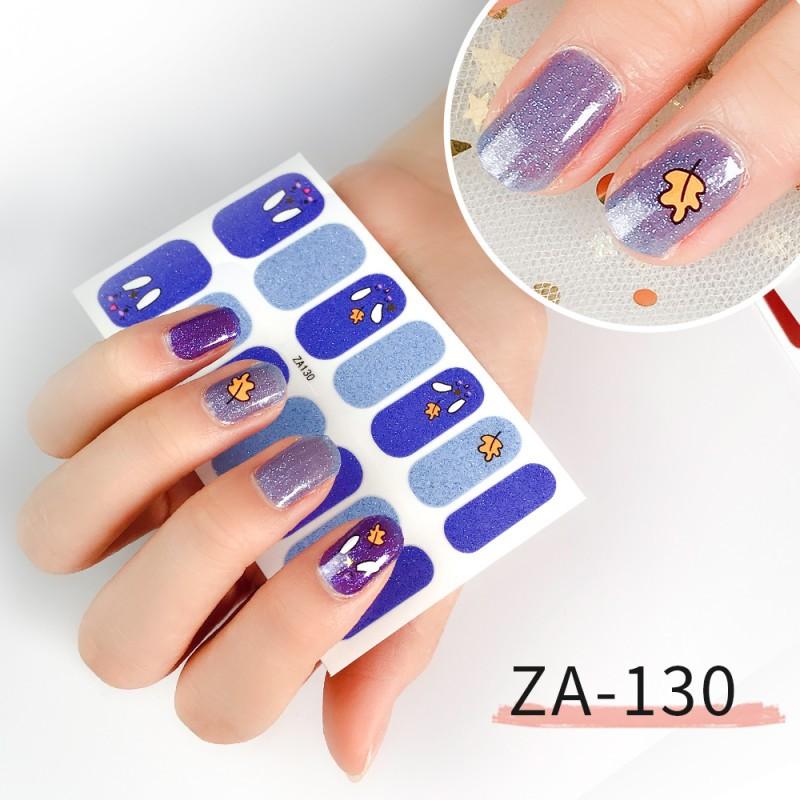 ZA Nail Sticker Full Nail Patch Nail Film Nail Film Nail Sticker Nail Tools Durable Waterproof Hand