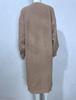 Solid Color Women's Knitted Mid-length Cardigan with Pockets