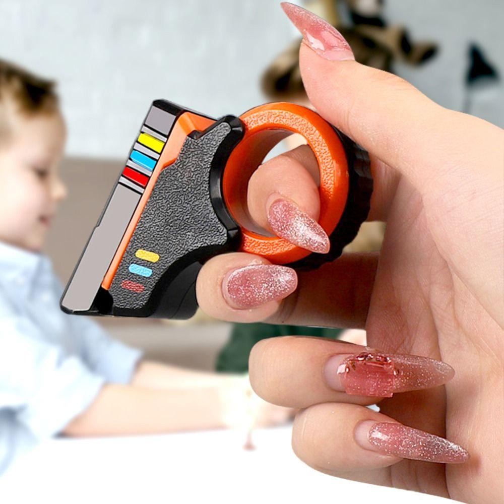 3D Printed Rotary Finger Sliders Soothing Fidget Ring Toys Portable Spinner Toys  Adult Kids