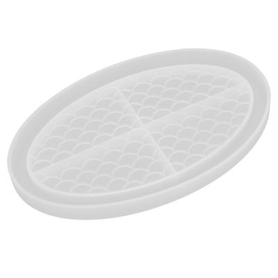 Harztablettformen Fischschuppenformdesign Leicht zu entformen Wiederholte Verwendung Weiche DIY-Harztablettformen für