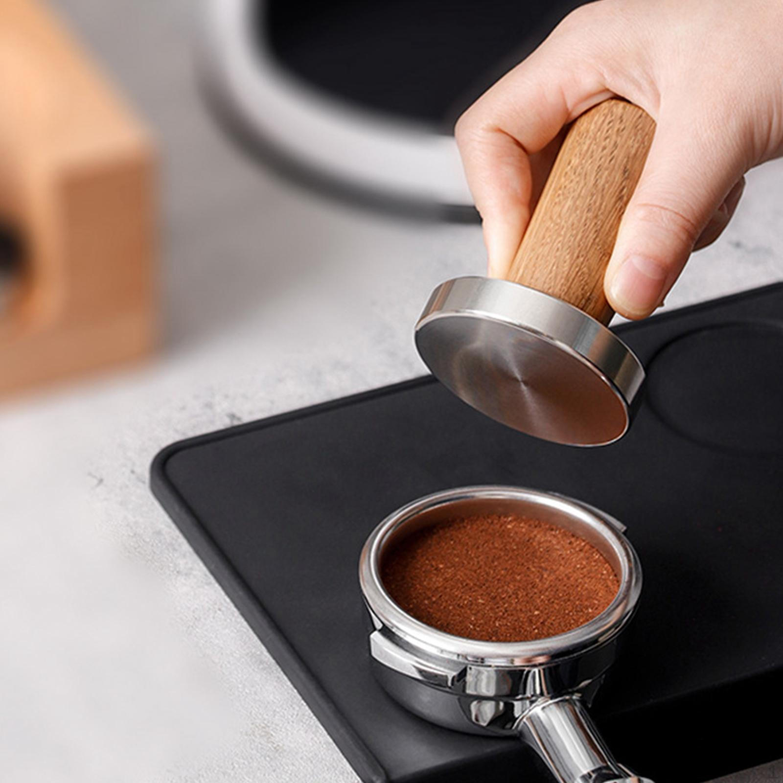 

Coffee Tamper, Hand Press Tool, Wooden Handle for Bar, Office, Camping, Restaurants 53mm