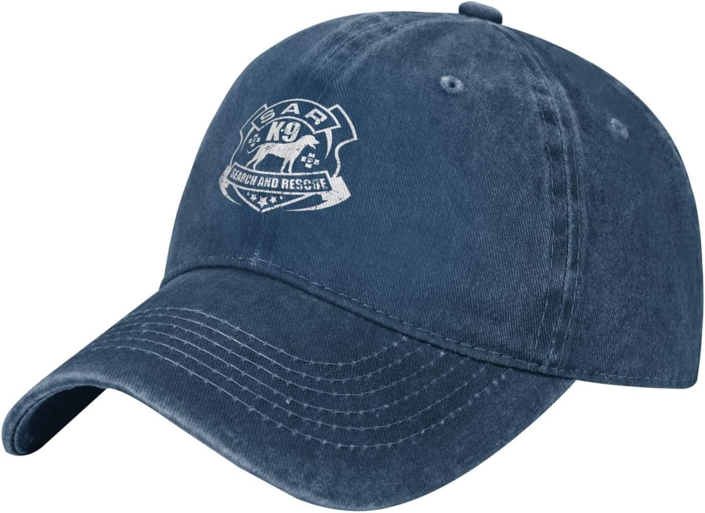 SAR K Search and Rescue Baseball Cap Washed Cotton Low Profile Adjustable Dad Hat Unisex Can Be Adjusted