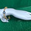 Natural Freshwater Pearl 18K PVD Gold-plated Stainless Steel Beaded Bracelet Jewelry