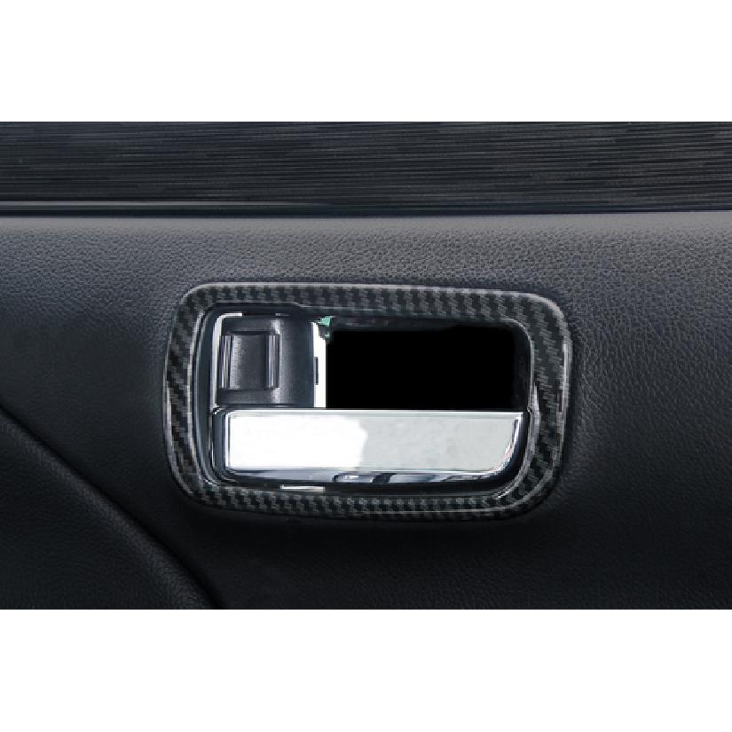 For Mitsubishi Outlander Sport   Carbon Fiber Inner Door Handle Trim