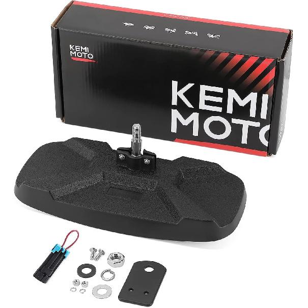 KEMIMOTO UTV Rear View Mirror Compatible With Polaris Ranger 500 570 900 XP 1000 XP/Crew 2017-2025 With Factory Drop Down Mounting Tab, UTV Panoramic