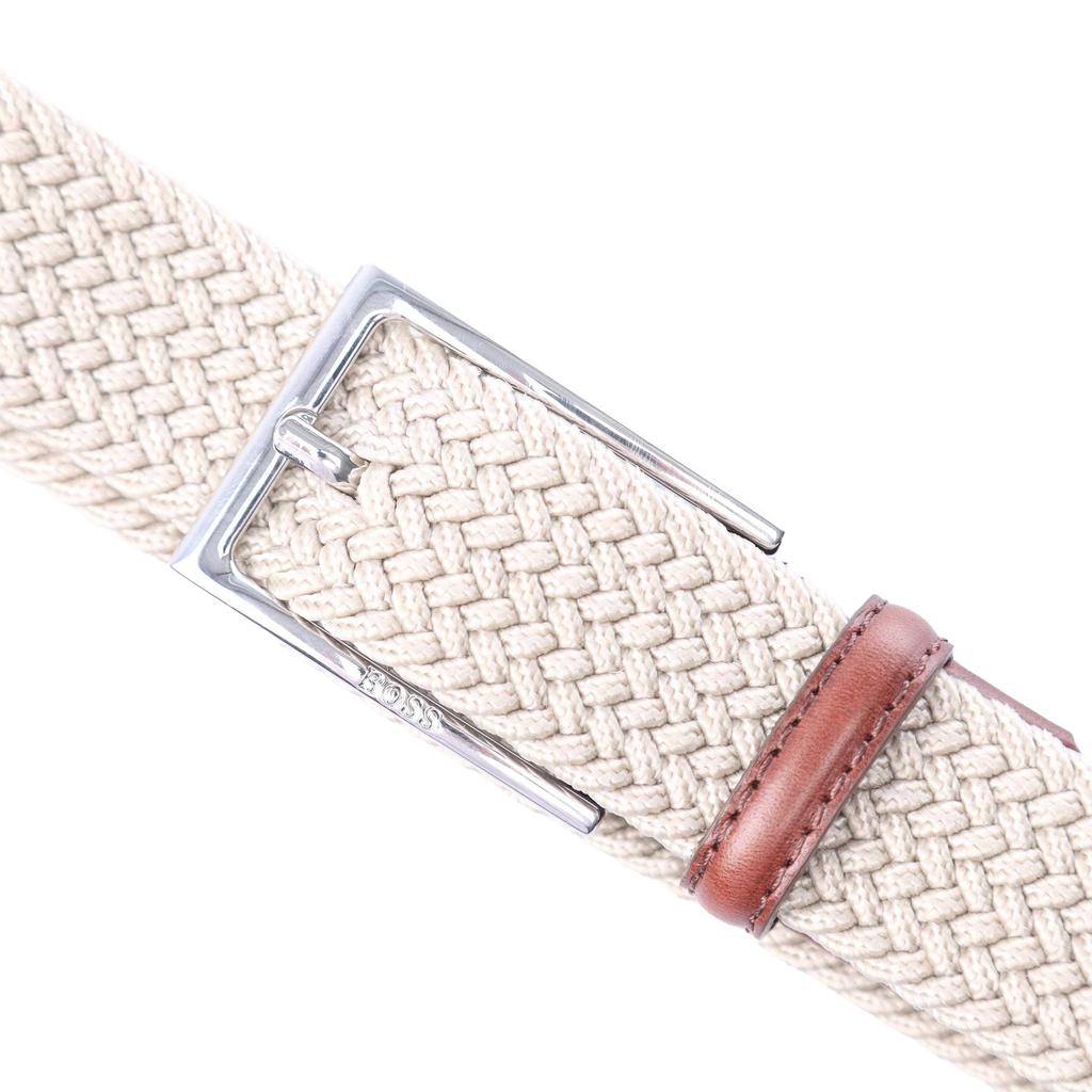 BOSS Clori Woven Leather Belt