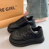 Women's spring and summer new muffin platform versatile casual sports board shoes heightening bread shoes