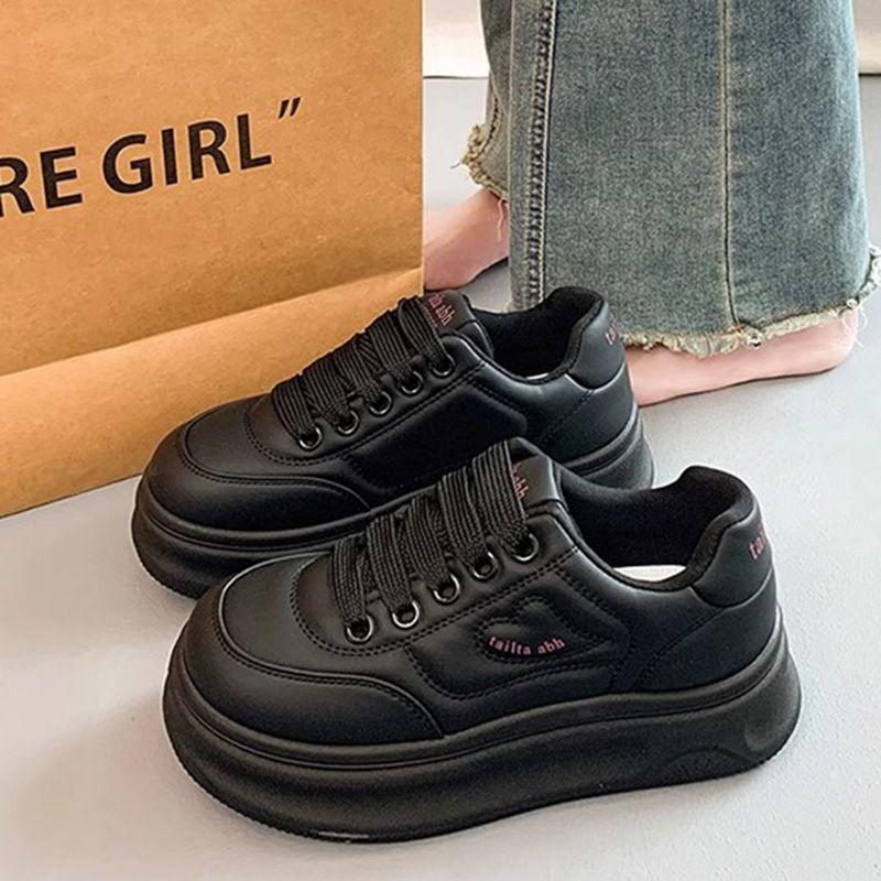 Women's spring and summer new muffin platform versatile casual sports board shoes heightening bread shoes