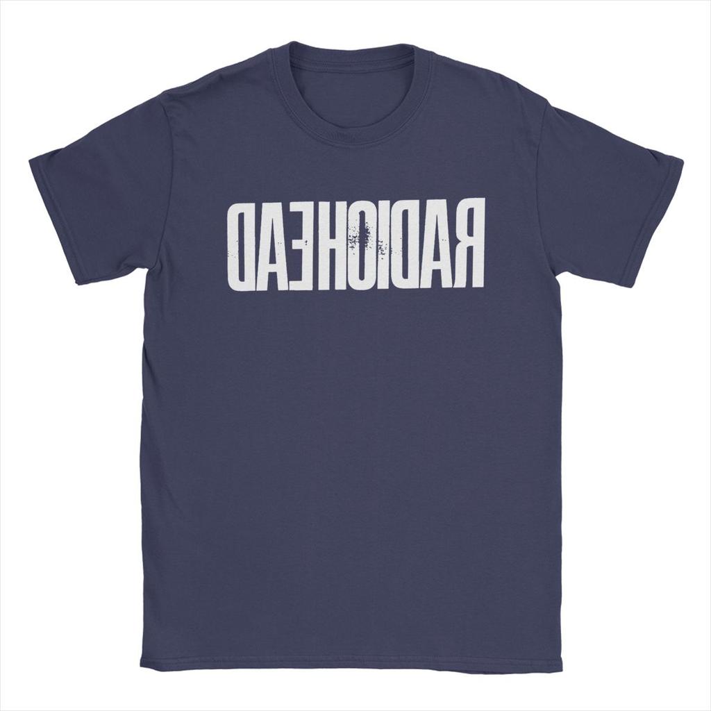 Męski T-shirt Radiohead Bawełniana Odzież Vintage Krótki Rękaw Okrągły Dekolt T-shirty Koszulka dla Dorosłych