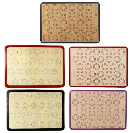 Silicone Baking Mat Liner Safe Heat Resistant Reusable Dishwasher 0.7mm Non-Stick Oven Baking Sheet