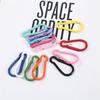DIY Making Jewelry Safety Buckle Metal Camping Carabiner Hook Key Ring D Carabiner Keychain Clip