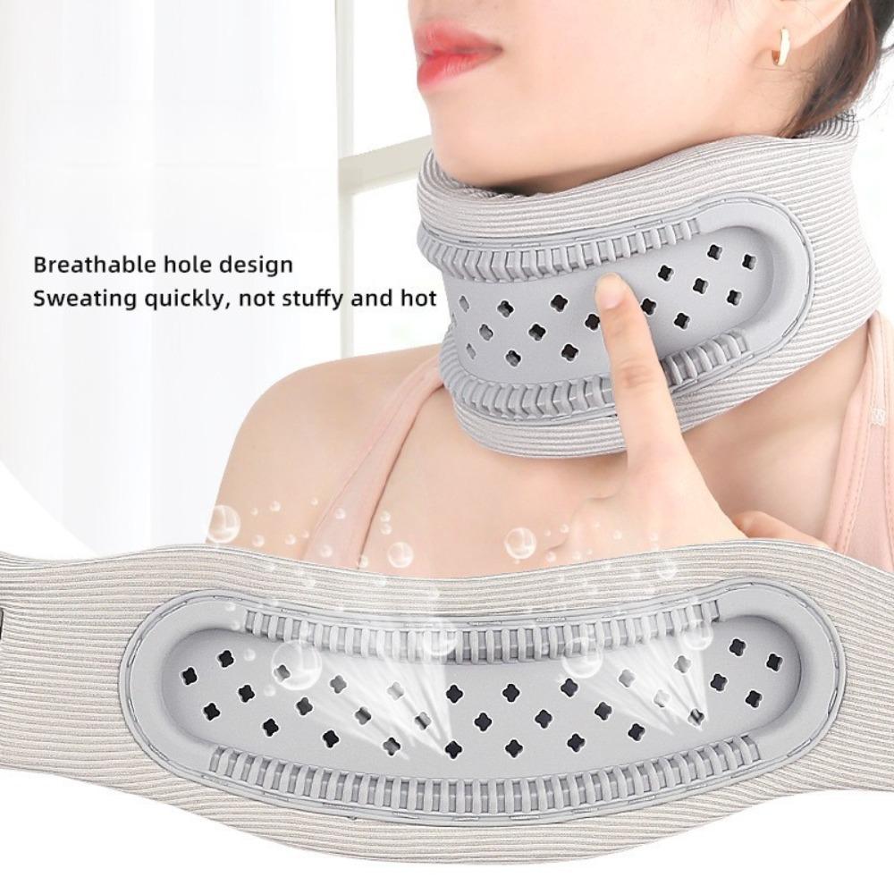 Neck Brace for Sleeping & Pain Relief, Cervical Collar Support with Memory Foam , Adjustable Orthopedic Neck Brace for Recovery