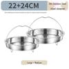 304 Stainless Steel Steamer Rack with Lift Handle