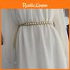 Elegant Women's White Pearl Waist Chain Versatile Dress And Sweater Accessory