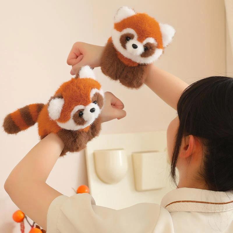 MyRytanda Panda Backpacks Cute Cartoon Animals Shoulder Bags Stuffed Red Panda Phone Bags Children School Bags Birthday Gifts