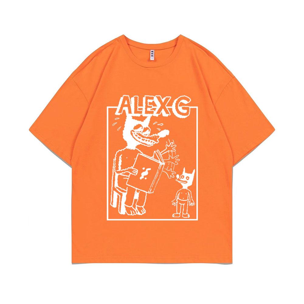 Funny Sandy Alex G Storytelling Logo Graphic Print Tshirt Summer Men Women Causal Pure Cotton T-shirt Male Fashion Vintage Tees