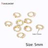 10/20Pcs Gold Plated Brass Crimp Beads,End Caps For Jewelry Making,Caps For Bracelet,Supplies For Jewelry,DIY Accessories