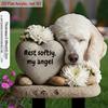 Acrylic Dog Memorial Plaque with Heart Stone Decor, 2D Flat Design for Garden & Small Dog Area, with Planter Ornament, Ideal Outdoor Yard Decoration