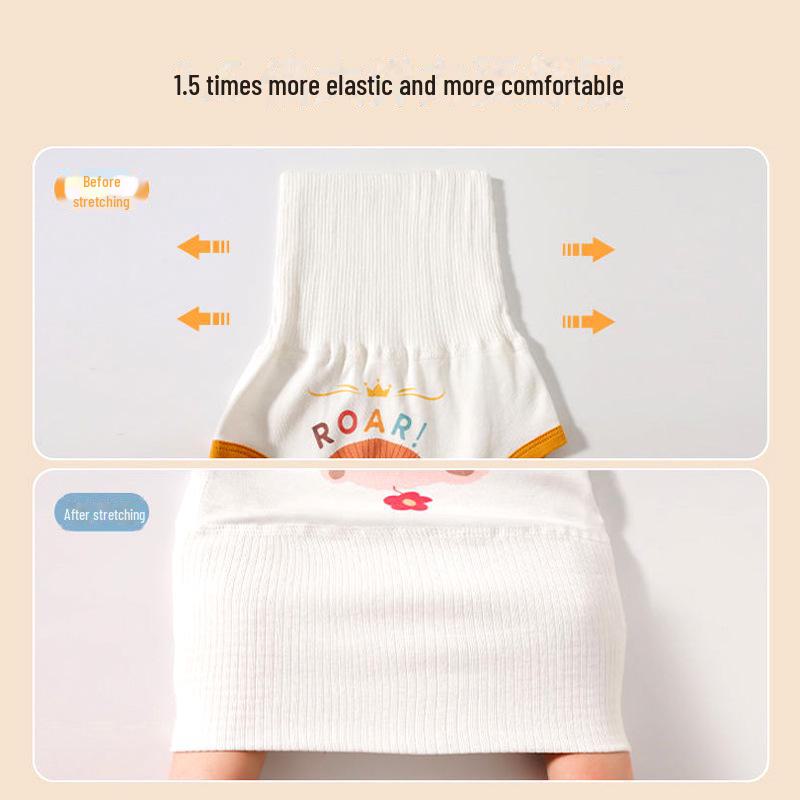 Pantaloni de protecție pentru burtă cu talie înaltă pentru bebeluși - Îmbrăcăminte pentru copii călduroasă și rezistentă la frig