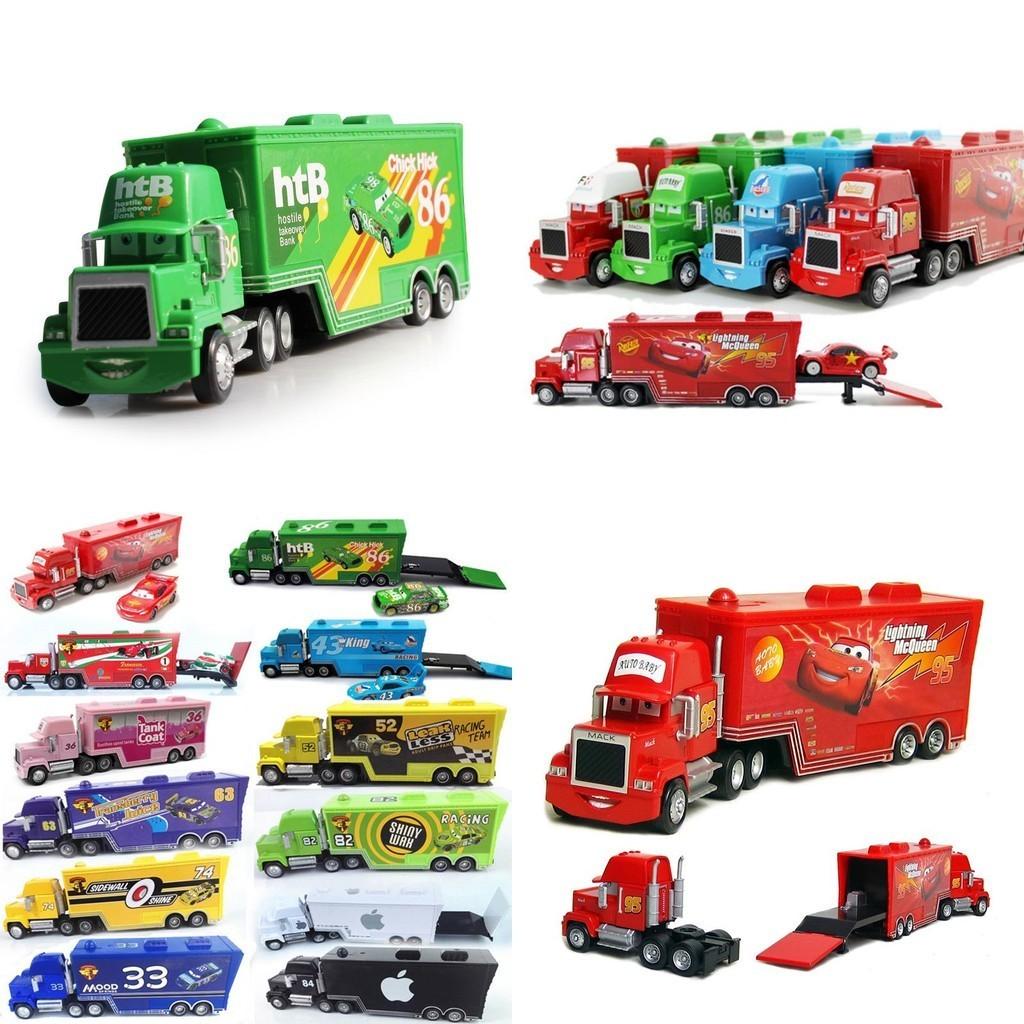 Colorful Cars Mack Lightning Mcqueen King Jackson Storm Racer Truck Toy For Kids