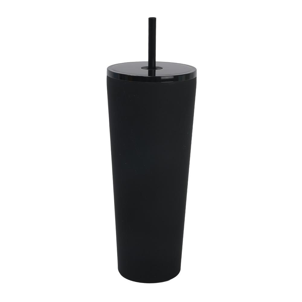 New Thermos Cup Female High Value Cute Cup With Straw Stainless Steel Stainless Steel Real Thermal Insulation Water Cup