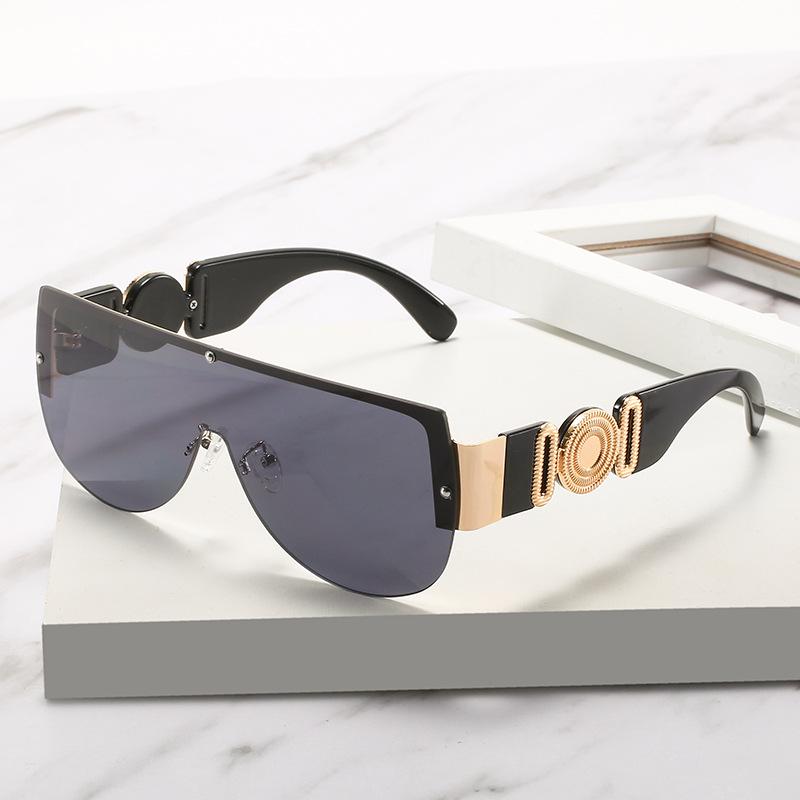 2021 Trendy European & American One-Piece Large Frame Sunglasses