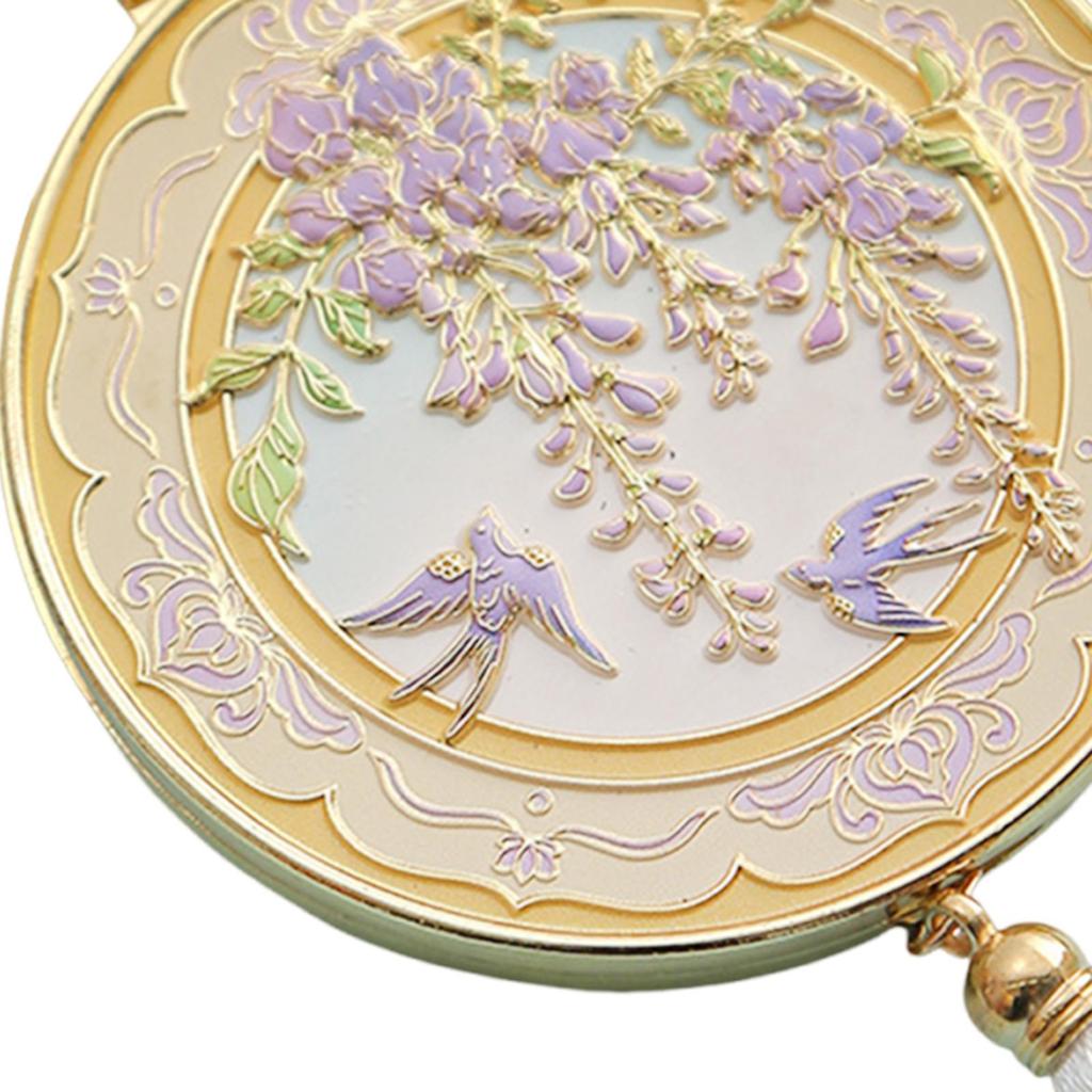 Travel Makeup Mirror Round Creative Cosmetic Mirror for Purse Pocket Handbag