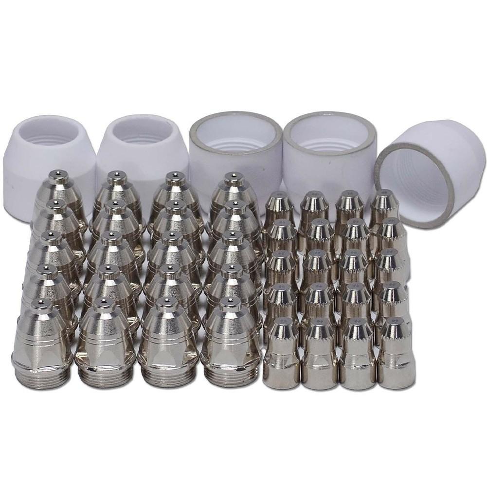 45pcs P-80 For Panasonic Plasma Electrode Nozzle 1.5 100Amp Plasma Cutting Torch