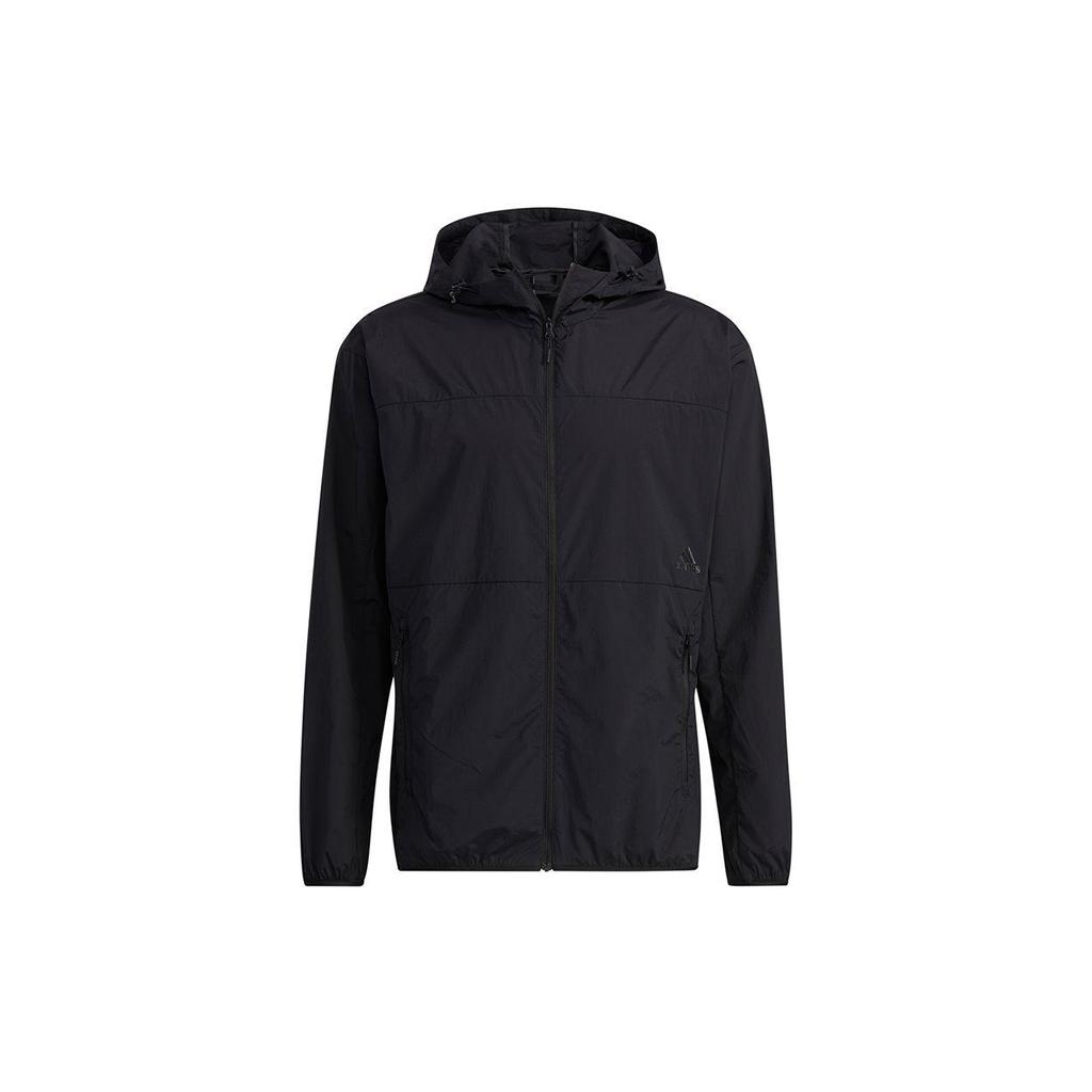 adidas Sports Windproof Woven Hooded Jacket Black Men GP0976