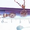 Purple Gold Hollow Flower Pendant Color Gold Fashion Trend Rose Gold Plated Women'S Necklace