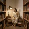 Sitting Marys/Jesuses Christ Statue with Sayings Sign Resin Desk Companion Figurines Religious Ornament Gift
