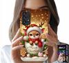 Samsung A52 / A52S Tok - Édes Rénszarvas Karácsonyi Mintával